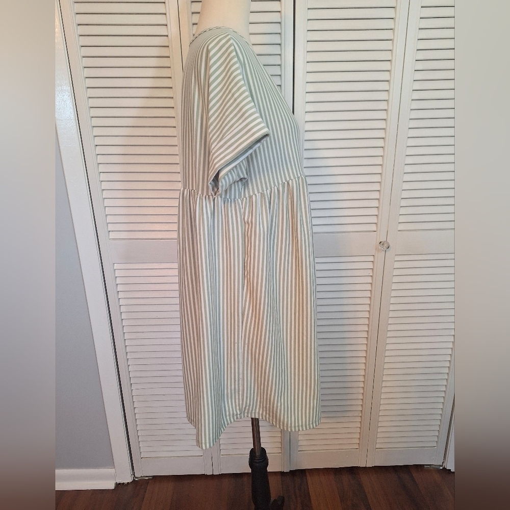 Entro Striped Babydoll Mini Dress Sz Small *X - Picture 3 of 5